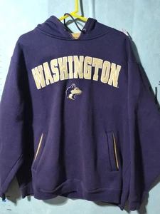 Washington Huskies Hoodie Mens 2XL NCAA Football Champs Pullover Fleece Sports - Picture 1 of 12