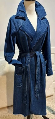 GAP Denim Trench Coat -Belted - Classic Lines-Deep Pockets, S - Image 1 of 4
