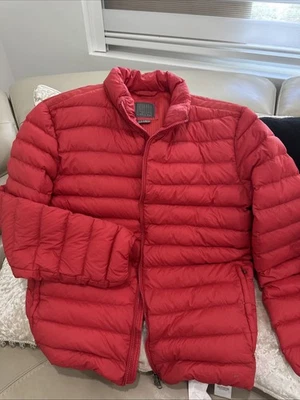 Geox Respira Women’s Red Down Jacket 90/10 Feather Lightweight Puffer Coat Sz XL - Image 1 of 4