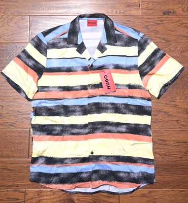 Hugo Boss Camicia Da Spiaggia A Maniche Corte Fit Dritto Hugo Responsible XL - Immagine 1 di 4