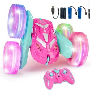 Remote Control Car for Girls 3-12 with Flashing Light, Toys 4 5 6 7 8 9 Years... - Bild 1 von 7