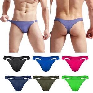 Mens Panties Lingerie Knickers G-String T-Back Sexy Briefs Underwearbuckle ~ - Picture 1 of 19