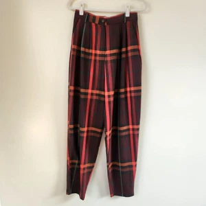 Asos karierte karierte hoch taillierte spitz zulaufende Hose Größe 6 - Bild 1 von 7