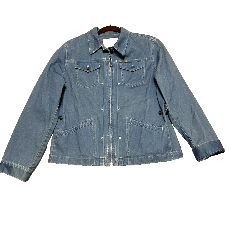 Vintage Ralph Lauren Dry Goods Jeans Denim Chore Jacket Coat Women's Size L - Image 1 of 4