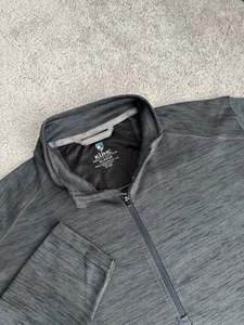 KUHL grauer 1/4 Zip Pullover Strick Stretch Langarm Pulli grau Wandern Herren XL - Bild 1 von 8