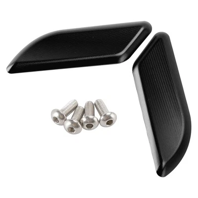 CNC paire bouchons rétroviseurs noir pour Ducati 959 1299 Panigale 2015-2019 - Photo 1/4