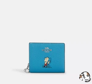 Cartera a Presión COACH x PEANUTS Linus CBN91 SVY3N Auténtica Salida Japón - Imagen 1 de 3