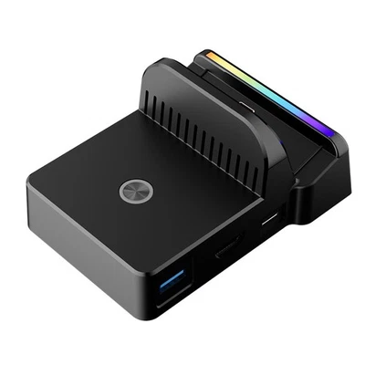 For Nintendo Switch 2 Console HDMI 4K Converter TV Dock Station w/RGB Light SUK - Image 1 of 4