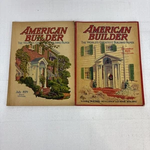 American Builder Magazines World's Greatest Building 1929 Set Of 2 - Picture 1 of 6