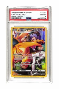 PSA 8 Charizard TG03/TG30 Holo 2022 Pokemon SWSH Lost Origin Trainer Gallery - Picture 1 of 2