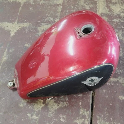 86-06 Kawasaki Vulcan Vn 750 Gas Fuel Tank Reservior Black Red Look - Image 1 of 4