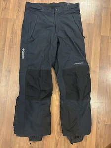 Columbia Titanium Omni-Tech Snow Ski Pants Winter Waterproof Black Men's Large - Picture 1 of 7