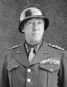 Impresión fotográfica 8x10 del general del ejército estadounidense George S Patton de la década de 1940. - Imagen 1 de 1