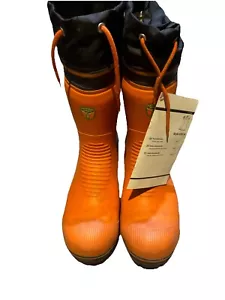 Botas protectoras Husqvarna Light 28 talla 48EU/13UK/14US punta de acero bota de leñeros - Imagen 1 de 8