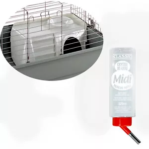 Guinea Pig House Bowl Water Bottle Plastic Cage Accessories Rabbit Pets - Picture 1 of 7