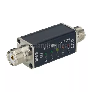 3-30MHz 5-100W SWR Meter Shortwave SWR Power Meter with 5 LED Indicator Lights - Picture 1 of 6