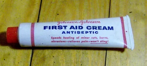 RARO tubo crema pronto soccorso JOHNSON & JOHNSON vintage anni 60 farmaceutico medico - Foto 1 di 2