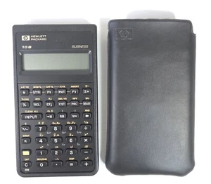 Vintage HP Hewlett Packard 10B Business Calculator w Case 1987 Works - Picture 1 of 5