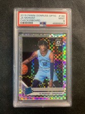 2019-20 Donruss Optic JA MORANT Rookie Checkerboard Holo Prizm SP RC PSA 9