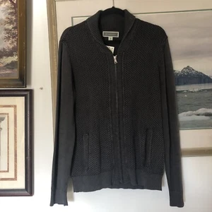INC International Concepts grau Reißverschluss vorne Strickjacke Pullover neu Herren Gr. M A2726 - Bild 1 von 5