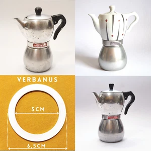 Guarnizione caffettiera italiana 6 tazze Moka Verbanus espress la "Signora" - Foto 1 di 2
