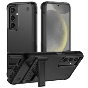 Military Grade TUFF Hybrid Armor Case with Kickstand for Samsung Galaxy S24 Plus - Picture 1 of 3