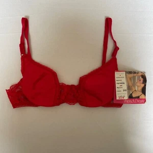 Bestform Size 34B French Dressing Fire Red Vintage Bra NWT - Picture 1 of 1