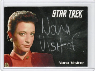 Star Trek DS9 Heroes & Villains Silver Autograph Auto Nana Visitor as Kira Nerys - Image 1 of 2