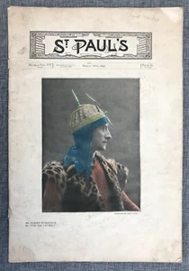 ST PAULS MR FORBES ROBINSON ACTOR 1896 NEWSPAPER MAGAZINE - Imagen 1 de 5