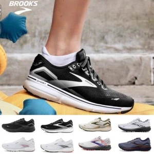 NEW Brooks Ghost 15 Black/yellow Running Shoes Unisex Cushioned Road Sneakers - Picture 1 of 30