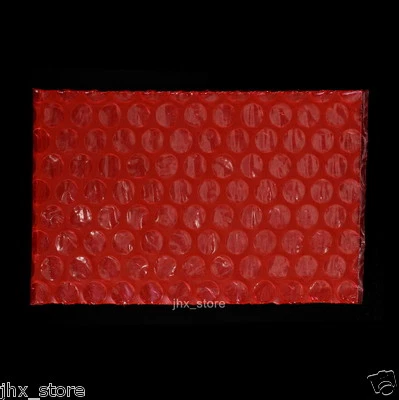 55 Red Anti Static Bubble Pouches Package Bag 6.7" x 8.7"_170 x 220mm - Image 1 of 4