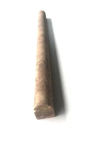3/4"x12" Walnut Travertine Chair Rail Pencil Profile Molding Wall Tile Kitchen - Picture 1 of 2