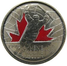 Canada 2009 25-cent Men's Ice Hockey Coloured ( Incused 2 ) BU