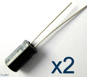 2x condensateur électrolytique 50V 22uF Aluminium Electrolytic Capacitor 11x5mm - Imagen 1 de 3
