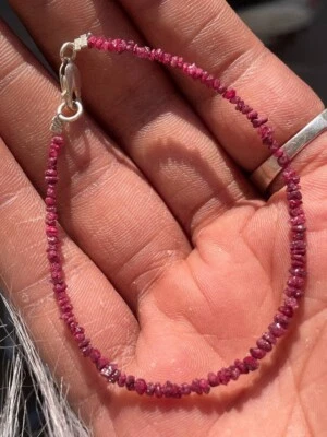 Natürliche Rohdiamantperlen Rosa Rohdiamant Perlen Erde Abgebaut Stein für Sc... - Bild 1 von 4