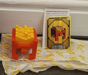 Fast Ship 🚚📦McDonald’s Minecraft Movie Toy 2025 Fry Helmet Collectible #4 - Picture 1 of 3