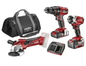 Ozito Combo Kit PXC 18V Drill Impact Driver and Angle Grinder Kit Cordless - Picture 1 of 1