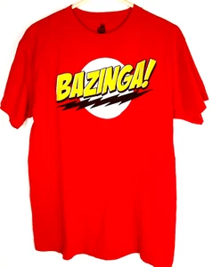 Big Bang Theory Bazinga! Adult-M Ripple Junction Tagless T-Shirt Sheldon Cooper - Picture 1 of 4