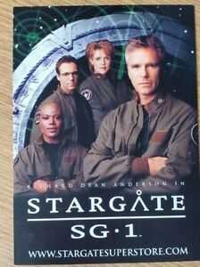 Stargate Sg-1 Richard Dean Anderson Promo Handelsware Karte / Flieger