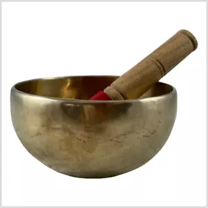 Tibetan Singing Bowl Heart Singing Bowl Handmade Seven Metals Therapy - Picture 1 of 1