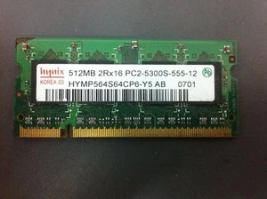 HYNIX P/N: HYMP564S64CP6-Y5 AB, 512MB, 2Rx16, PC2-5300S-555-12, PC-667, SDIMM - Picture 1 of 1