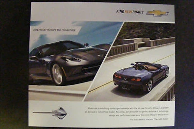 Chevrolet Corvette Stingray 2014 cupé y convertible tarjeta de especificaciones del concesionario Foto 1 de 2