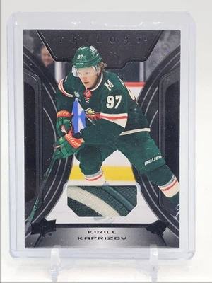 KIRILL KAPRIZOV 2023-24 UPPER DECK TRILOGY GAME USED PATCH BLACK 1/5 Q0M-531 - Image 1 of 2