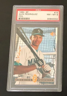Alex Rodriguez 1994 SP RC PSA 8 NM-MT - Image 1 of 2