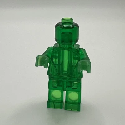 Lego Minifigure Prototype Trans-Green Transparent PC Polycarbonate - Image 1 of 4