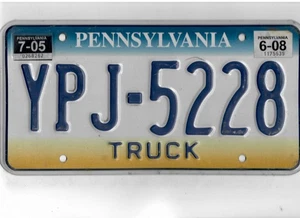 Pennsylvania 2008 Kennzeichen "YPJ-5228" - Bild 1 von 1