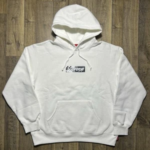 Supreme Miami Box Logo Sweatshirt Hoodie Snow Camo Men’s Medium Brand New - Picture 1 of 12
