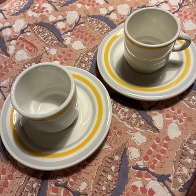 Juego de espresso lote de 2 tazas y platillos Foto 1 de 3