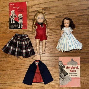 VINTAGE 5" NANCY ANN STORYBOOK PUPPE UND 8" GINGER PUPPE MIT HEFTEN - Bild 1 von 21