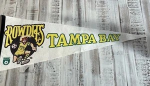 Vintage 1970s Tampa Bay Rowdies NASL Soccer Felt Pennant - Picture 1 of 6